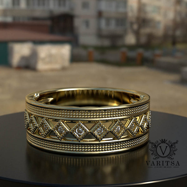 0.36ct Diamond Gold Wedding band - 01US85V